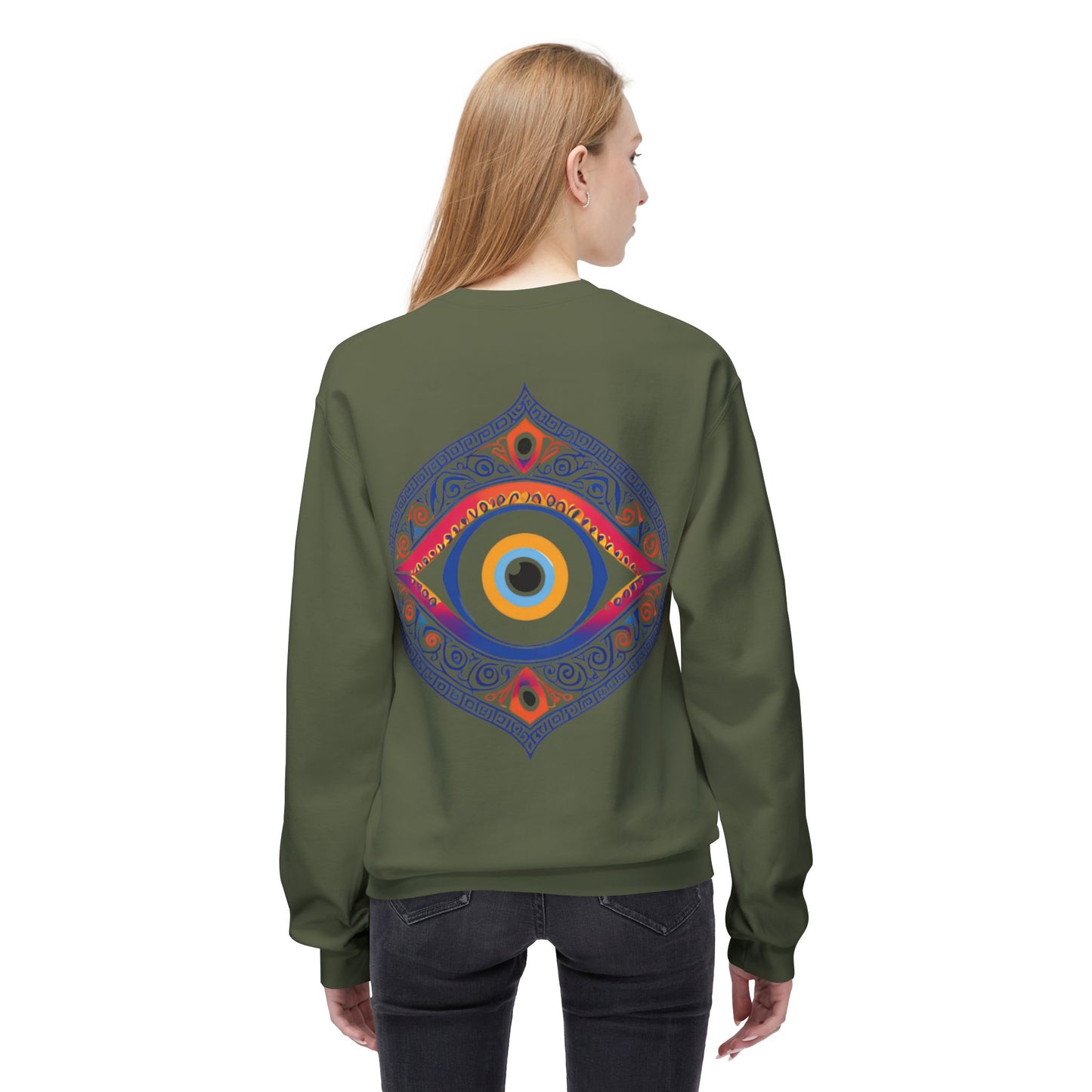 Fear No Evil Eye FleeceSweatshirt