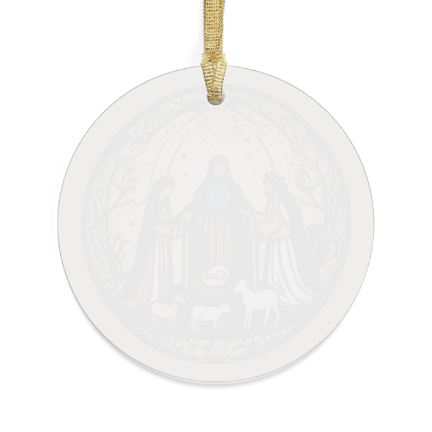 Serene Nativity Scene Ornament