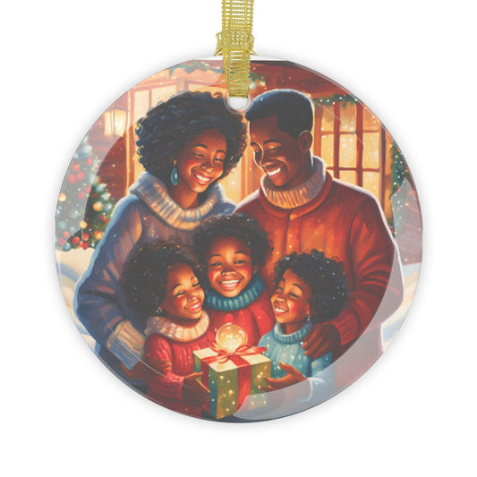 Diverse Christmas Glass Ornament