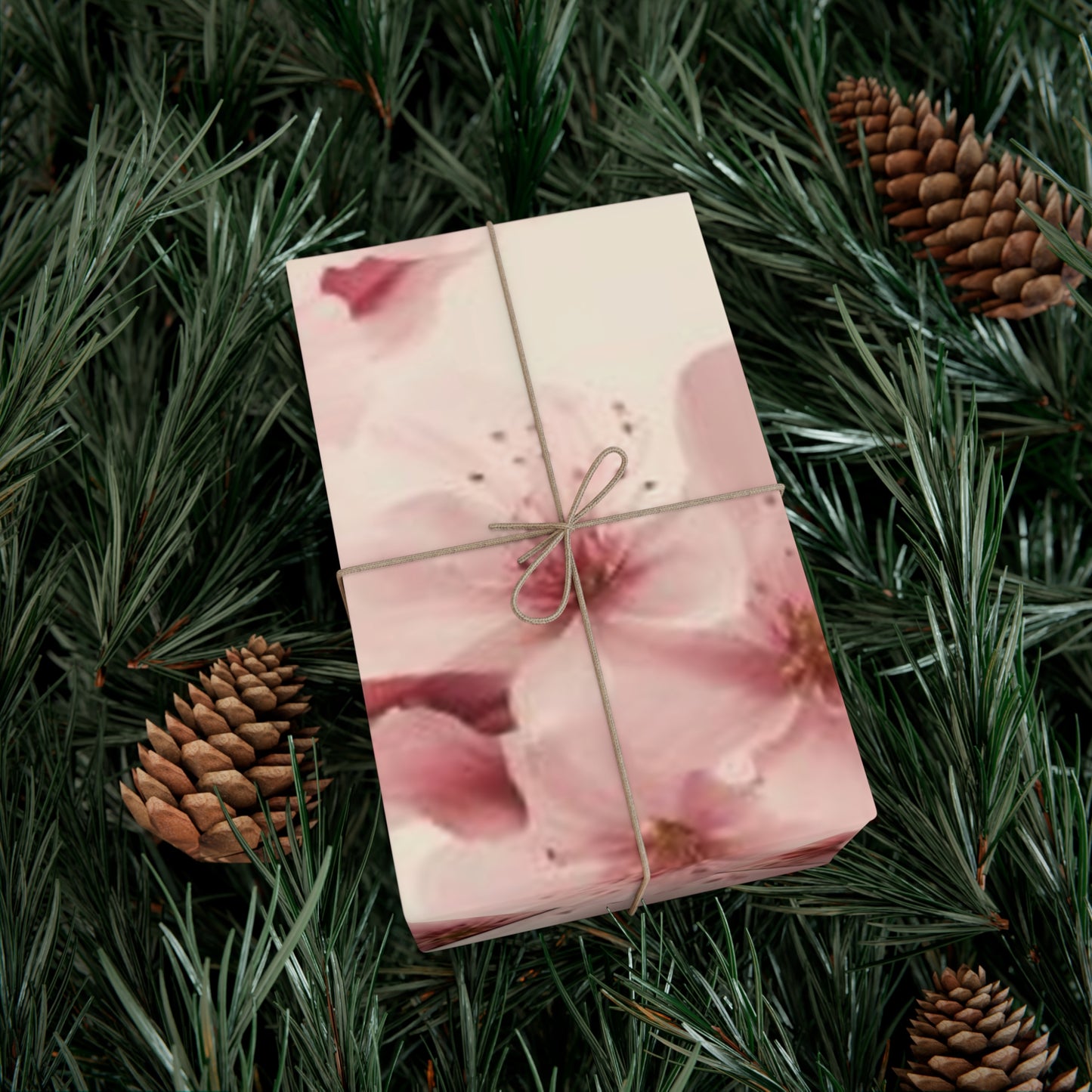 Pink Cherry Blossom Wrapping Paper