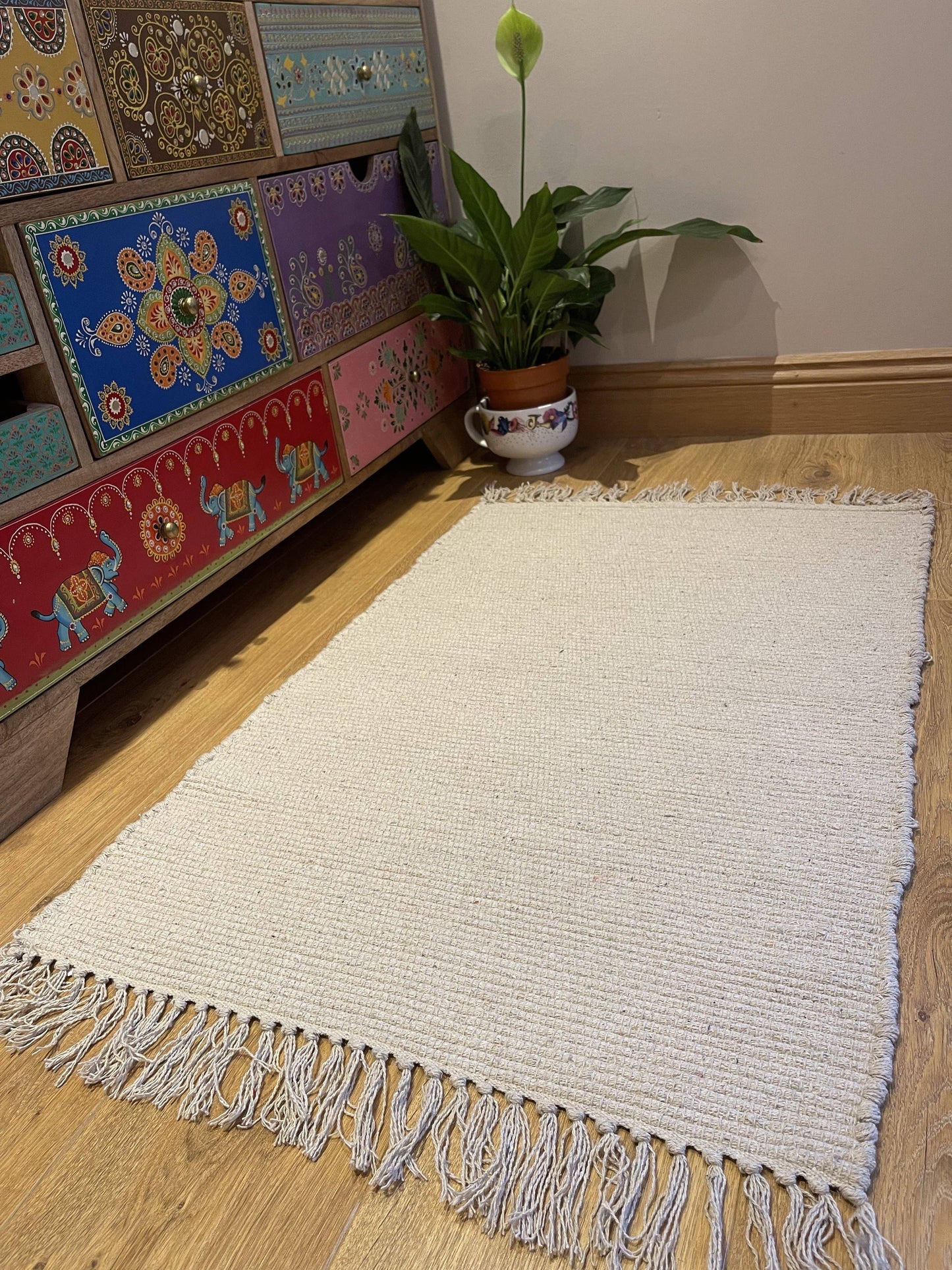 HUSH Hand Loomed Cotton Rug