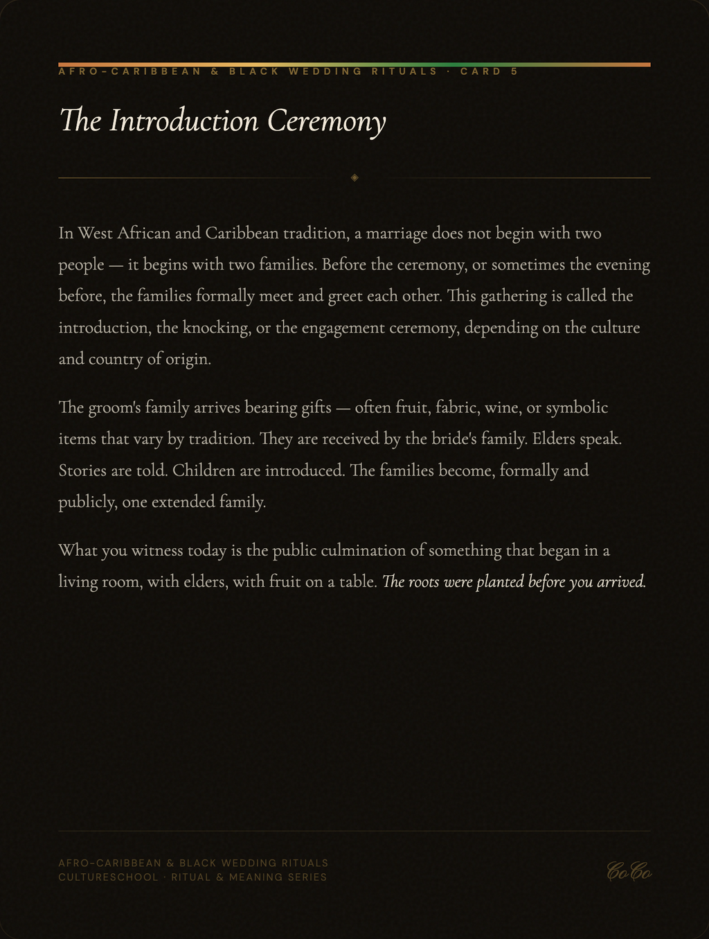 Afro Caribbean Wedding Ritual Card Inserts | Digital Download