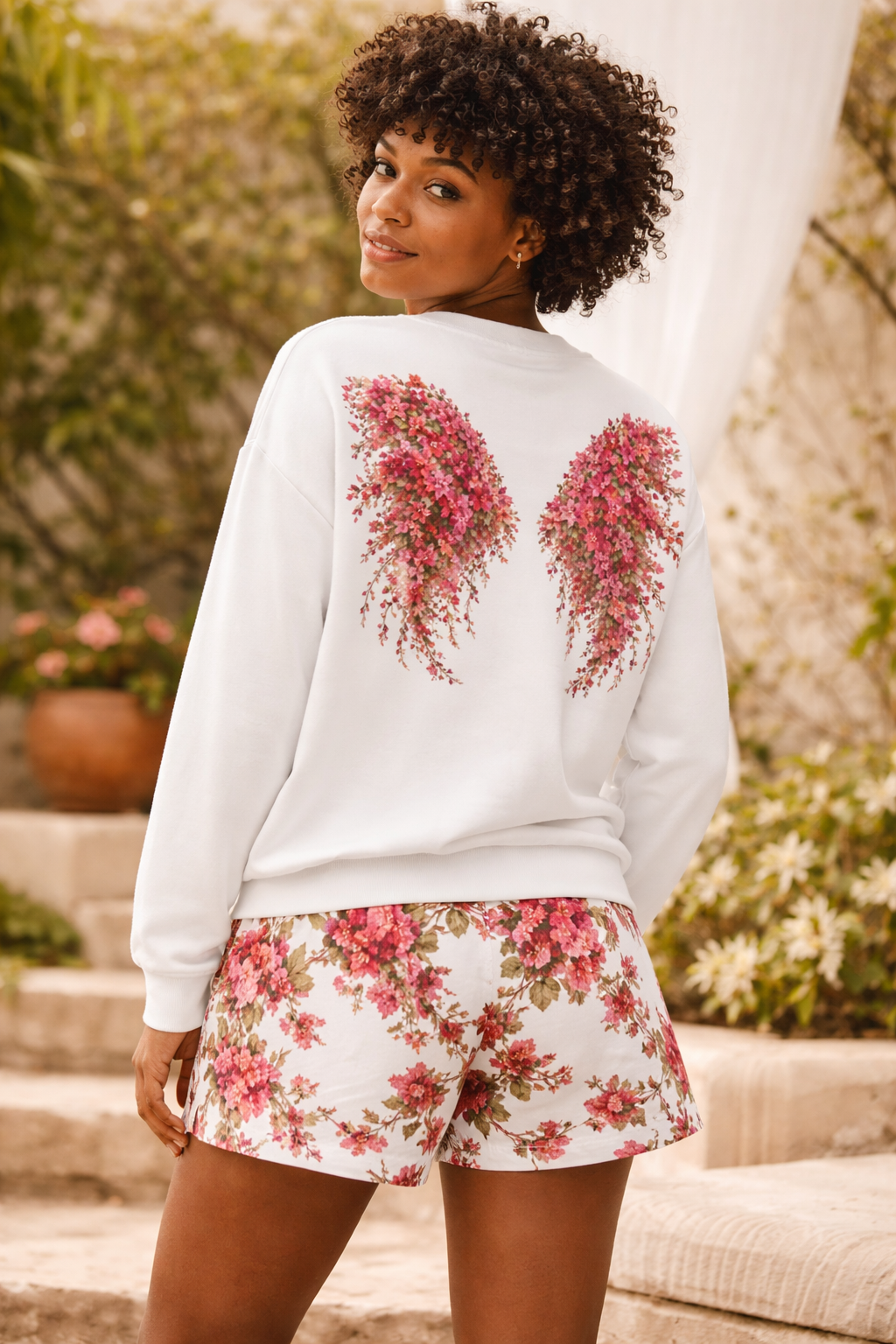 Bougainvillea Wings Sweatshirt