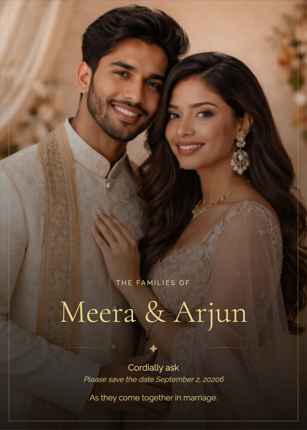 South Asian Wedding & Milestone Celebration Invitation Suite — Editable Digital Collection