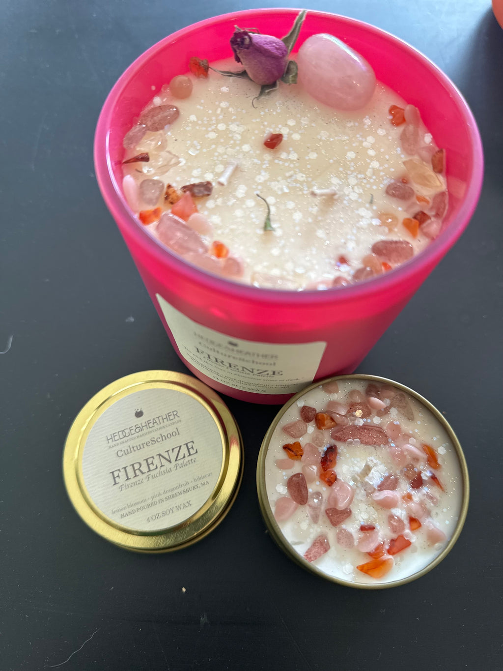 Scented Soy Candle | Firenze Fuchsia or Jamaican Mango