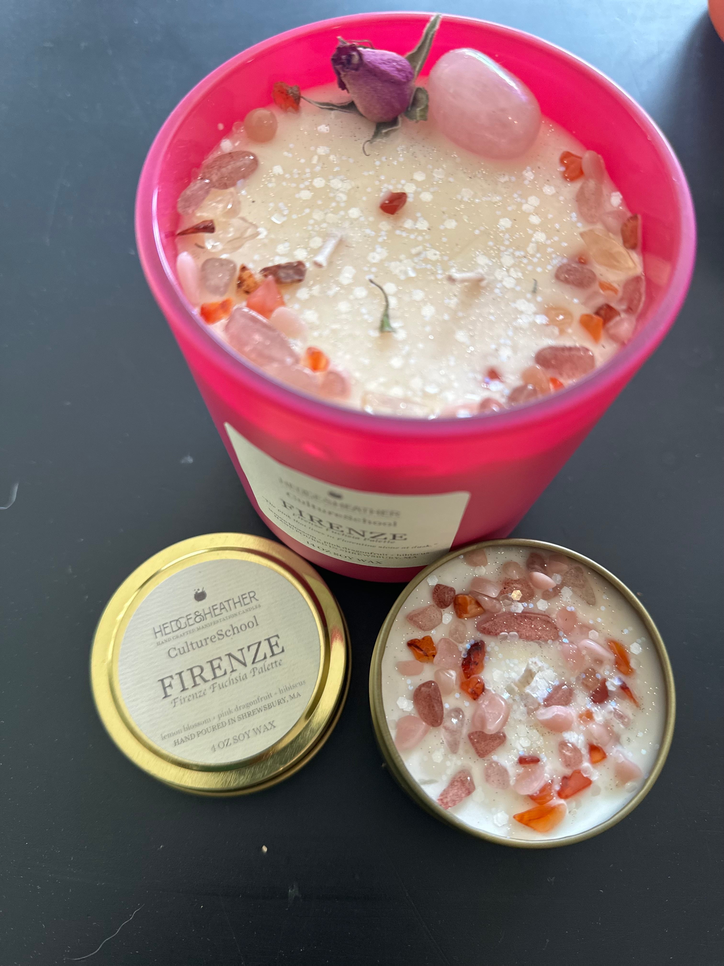 Scented Soy Candle | Firenze Fuchsia or Jamaican Mango
