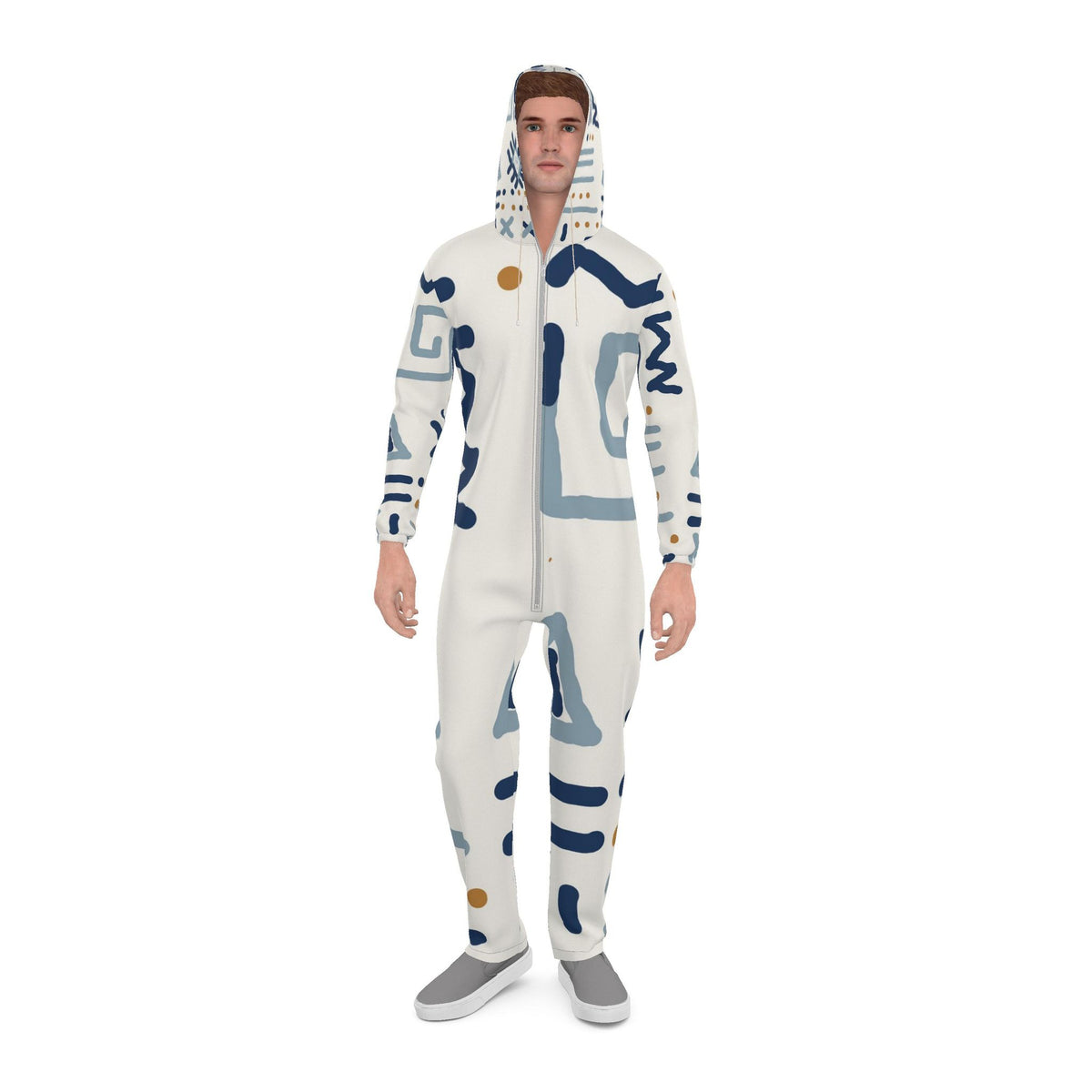 Flight Suit With Adinkra Print