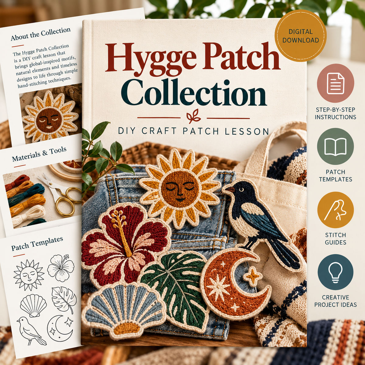 Hygge Patch Collection | DIY Craft Patch Lesson