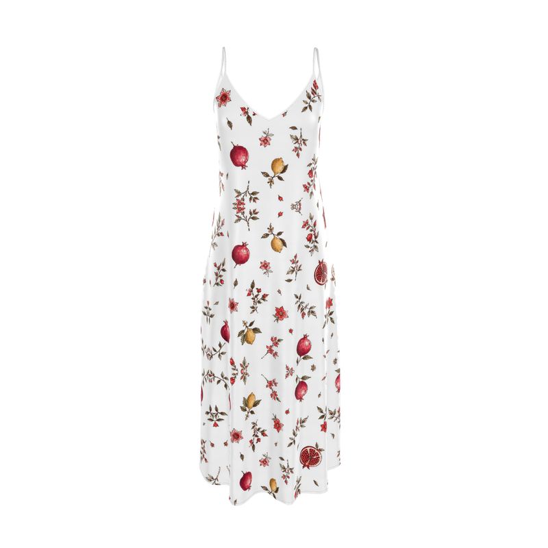 Floral patterned dress on a white background
