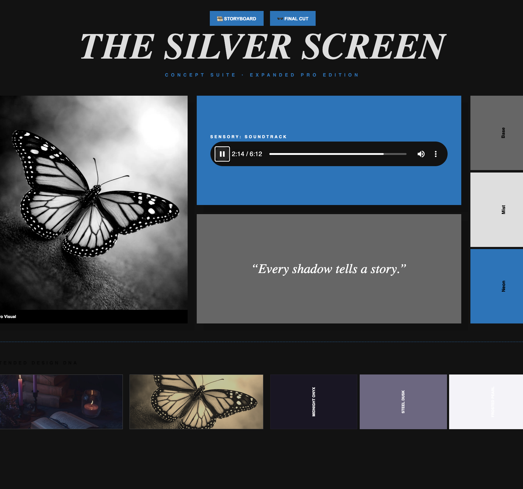 Film Noir: The Essential Sensory Board