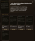Afro Caribbean Wedding Ritual Card Inserts | Digital Download