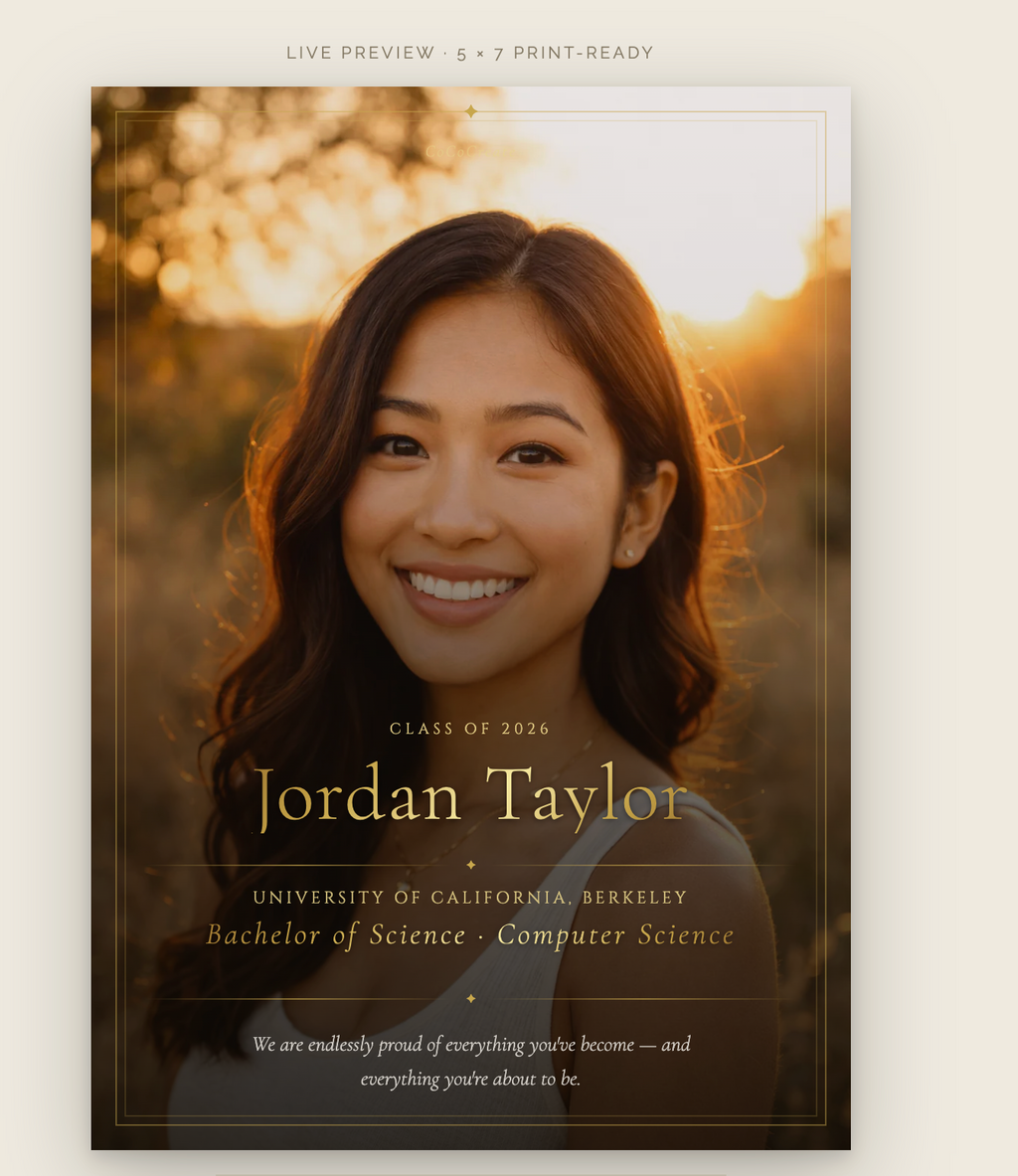 Graduation Party Invitation & Celebration Suite — Class of 2026 Digital Pack