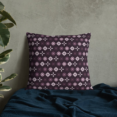 Premium Throw Pillow: Amazonian Acai Night — Persian Herati