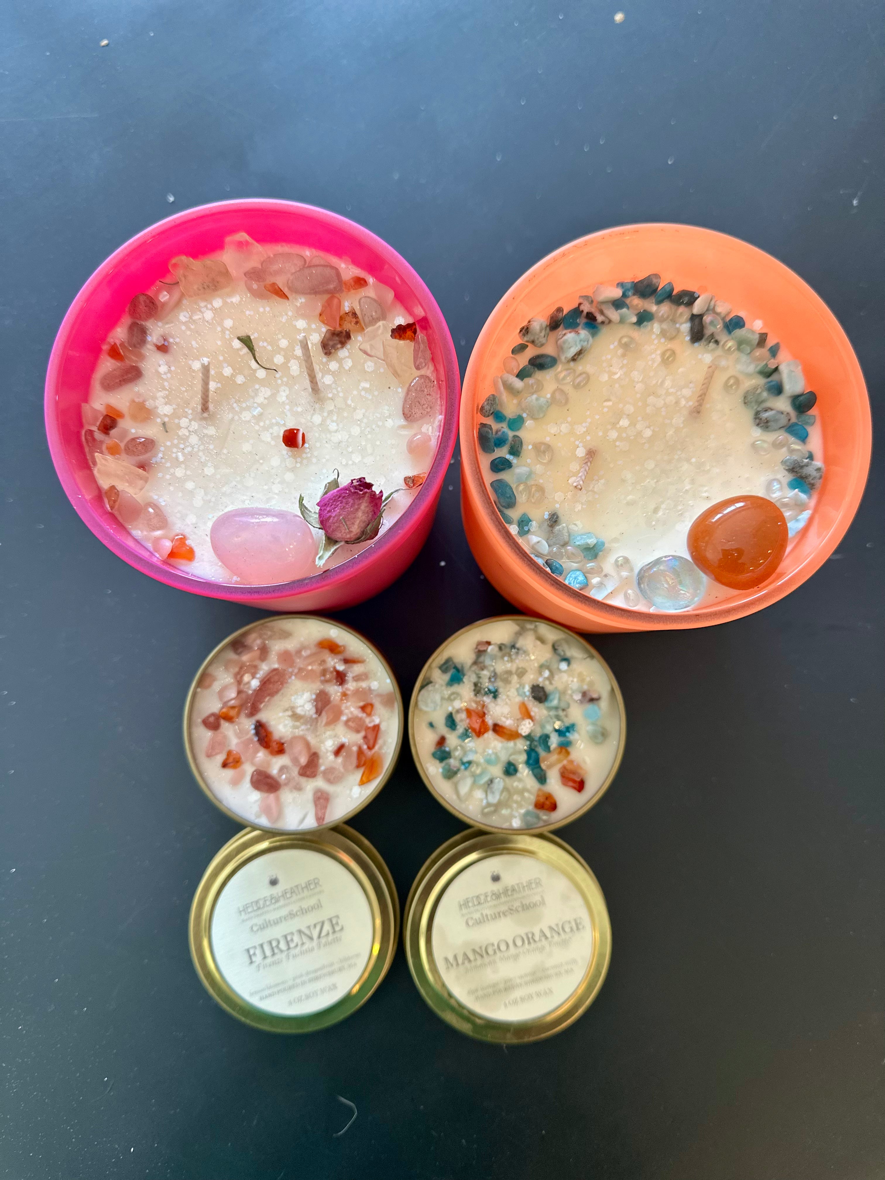 Scented Soy Candle | Firenze Fuchsia or Jamaican Mango