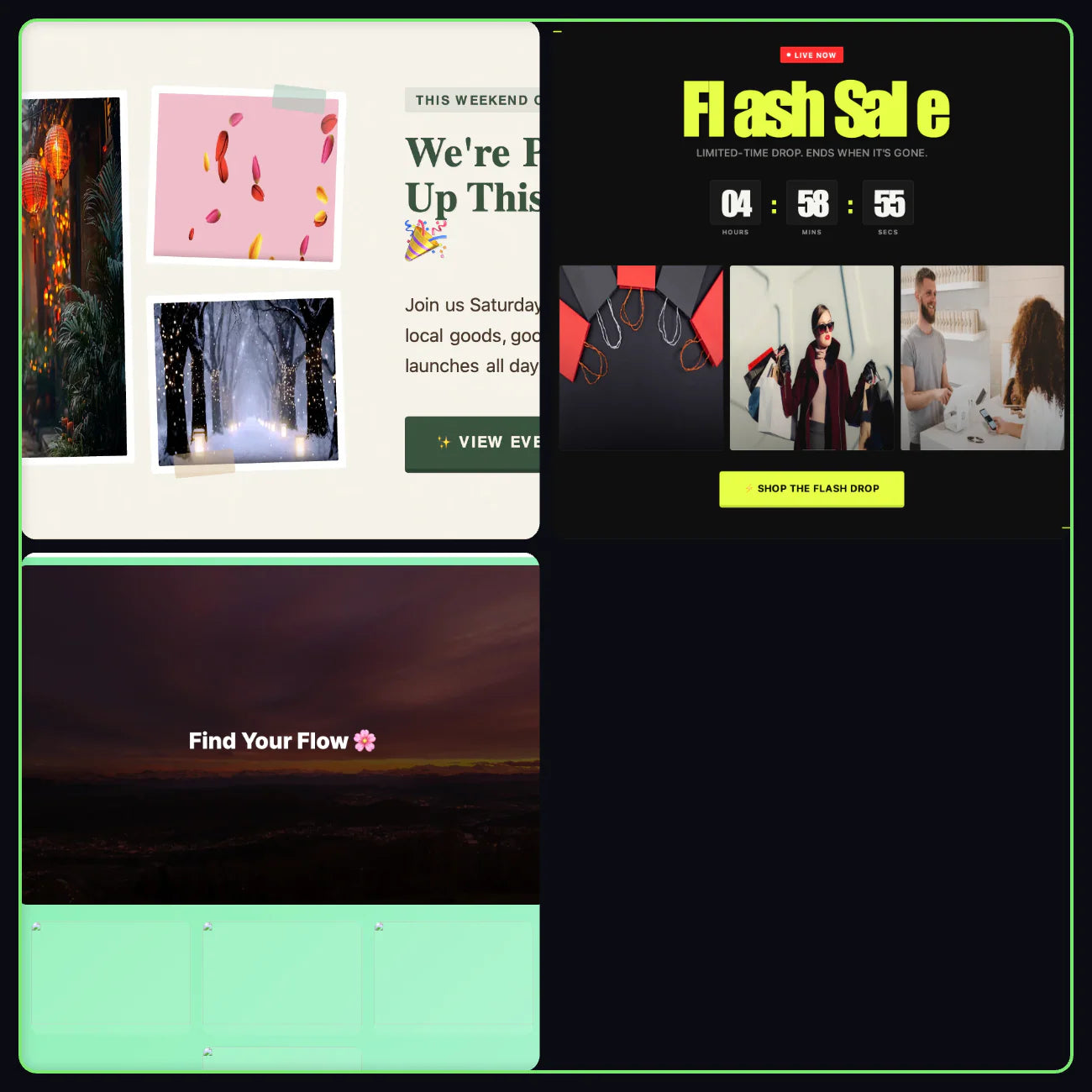 Quick, reuseable collage pack