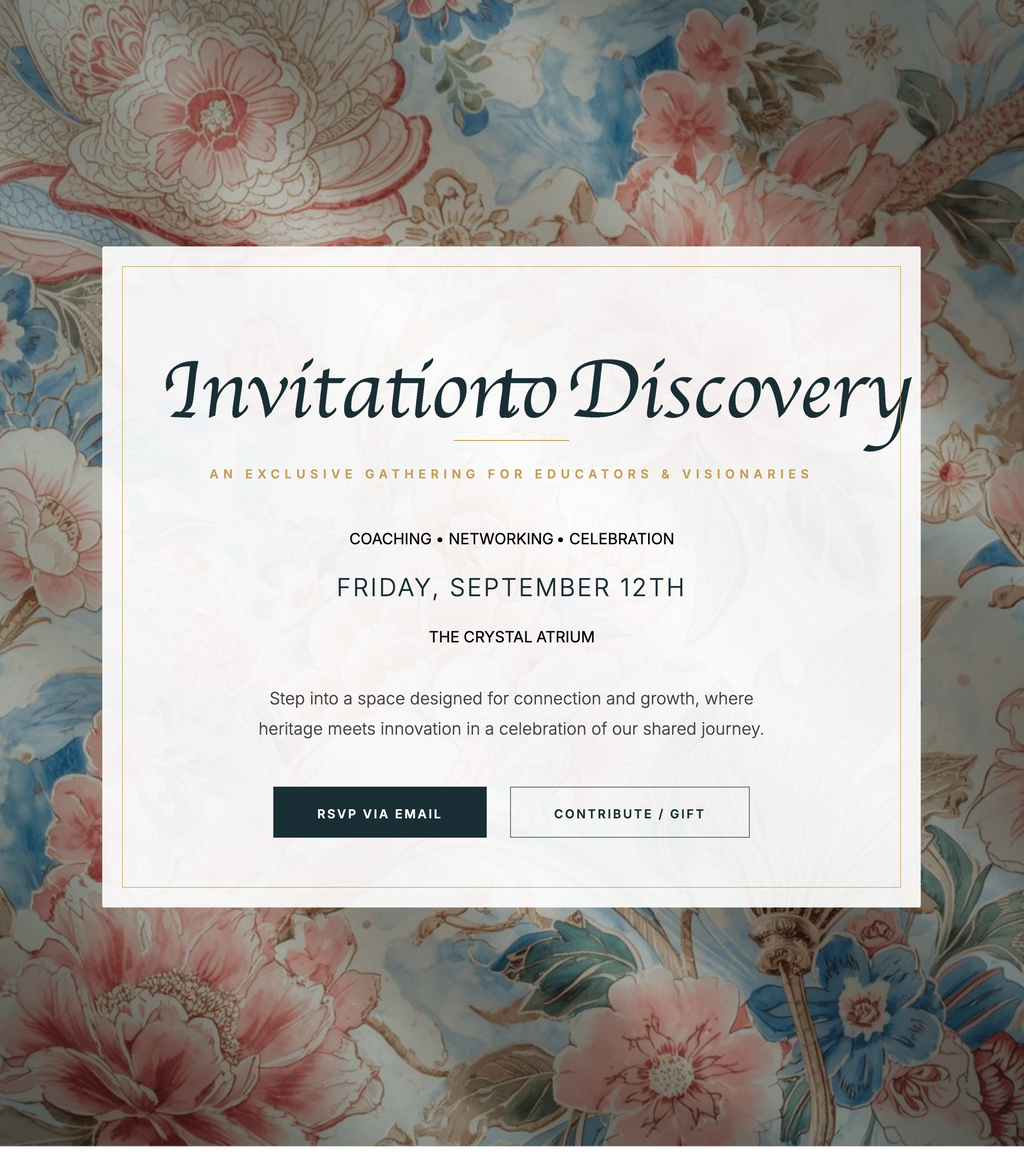 Educator Discovery Landing Page- Floral