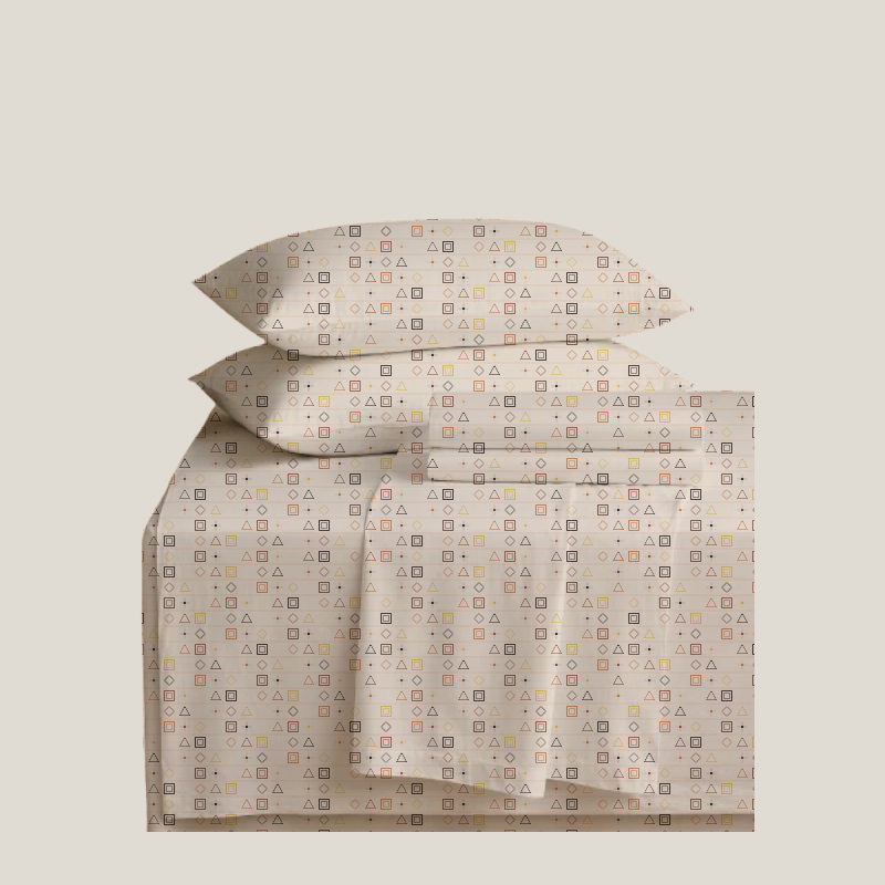 Modern Heritage Fitted Sheet — Zanzibar Clove Harbor