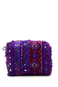 Carys Mirrored Cosmetic Cotton Bag Purple