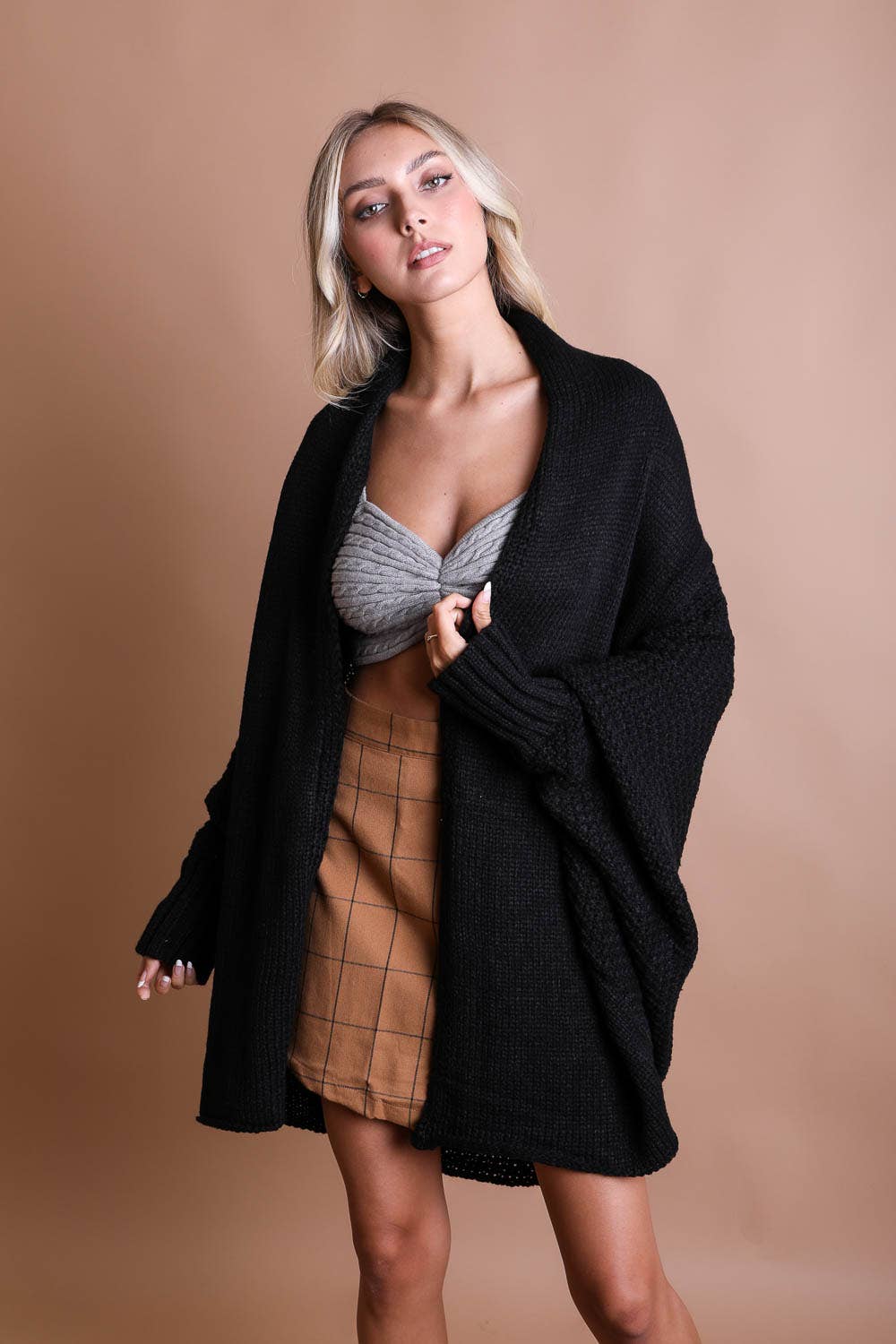 NottingHill Bat Sleeve Knit Cardigan