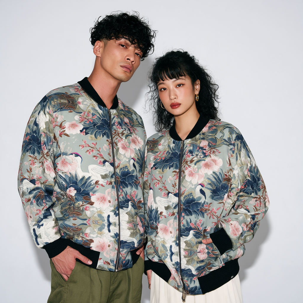 Ladies Limited Edition Bomber Jacket  | Japanese Crane