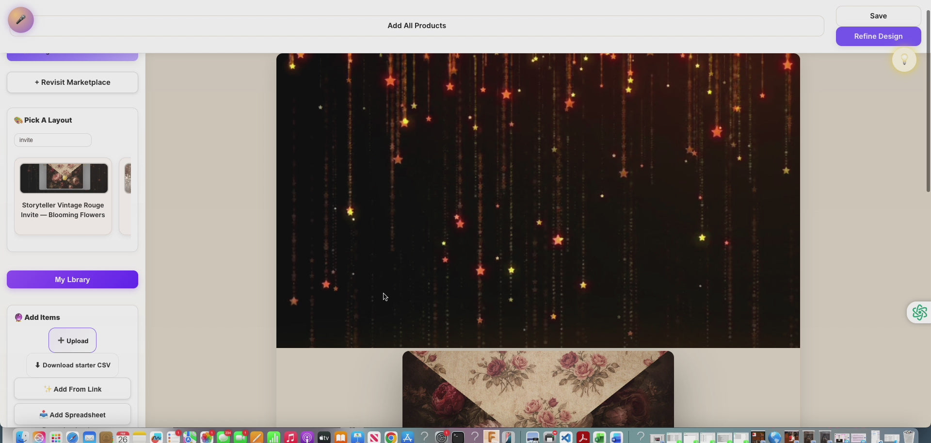 Romantic Vintage Wedding & Celebration Invitation Suite — Editable Digital Collection