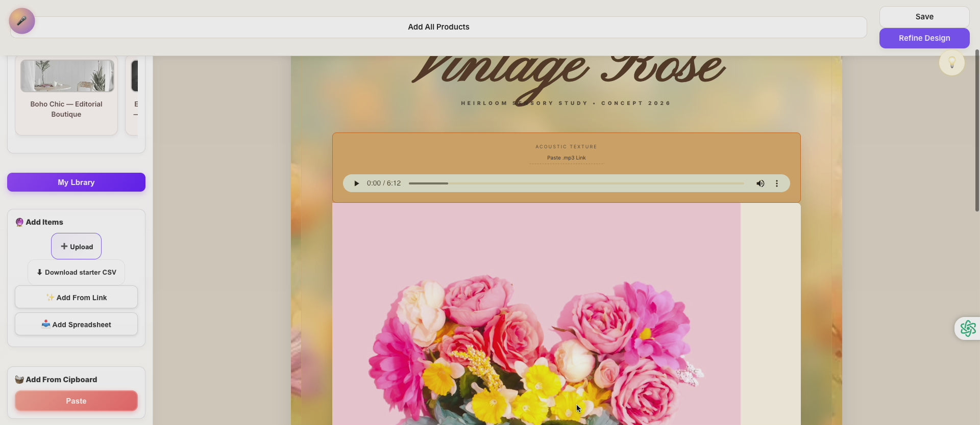 Storyteller Sensory Concept Suite— Wild Honey