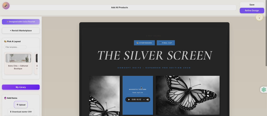 Film Noir: The Essential Sensory Board