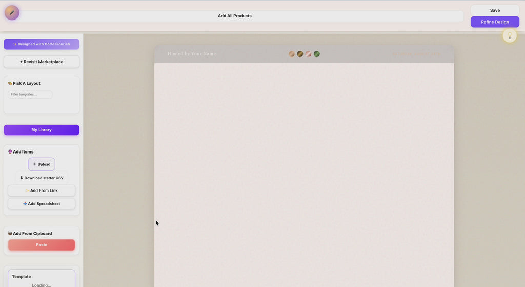 Desert Bloom Event Landing Page with RSVP — Editable Digital Celebration Template