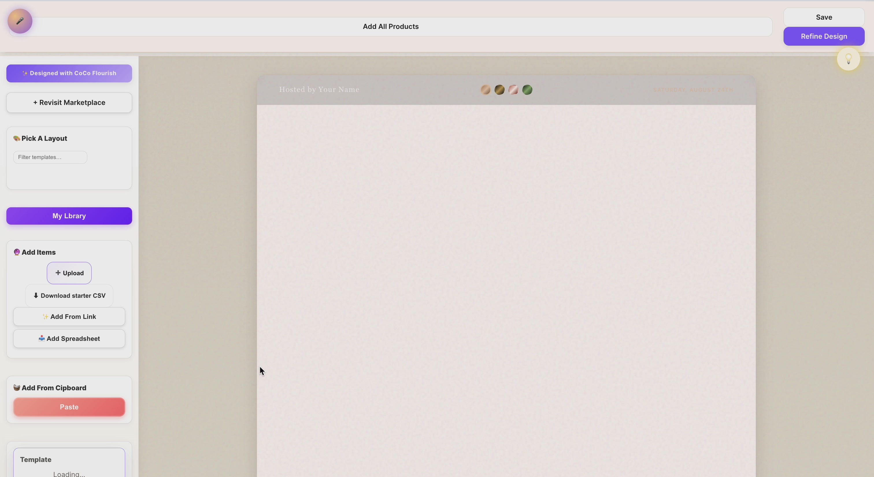 Desert Bloom Event Landing Page with RSVP — Editable Digital Celebration Template