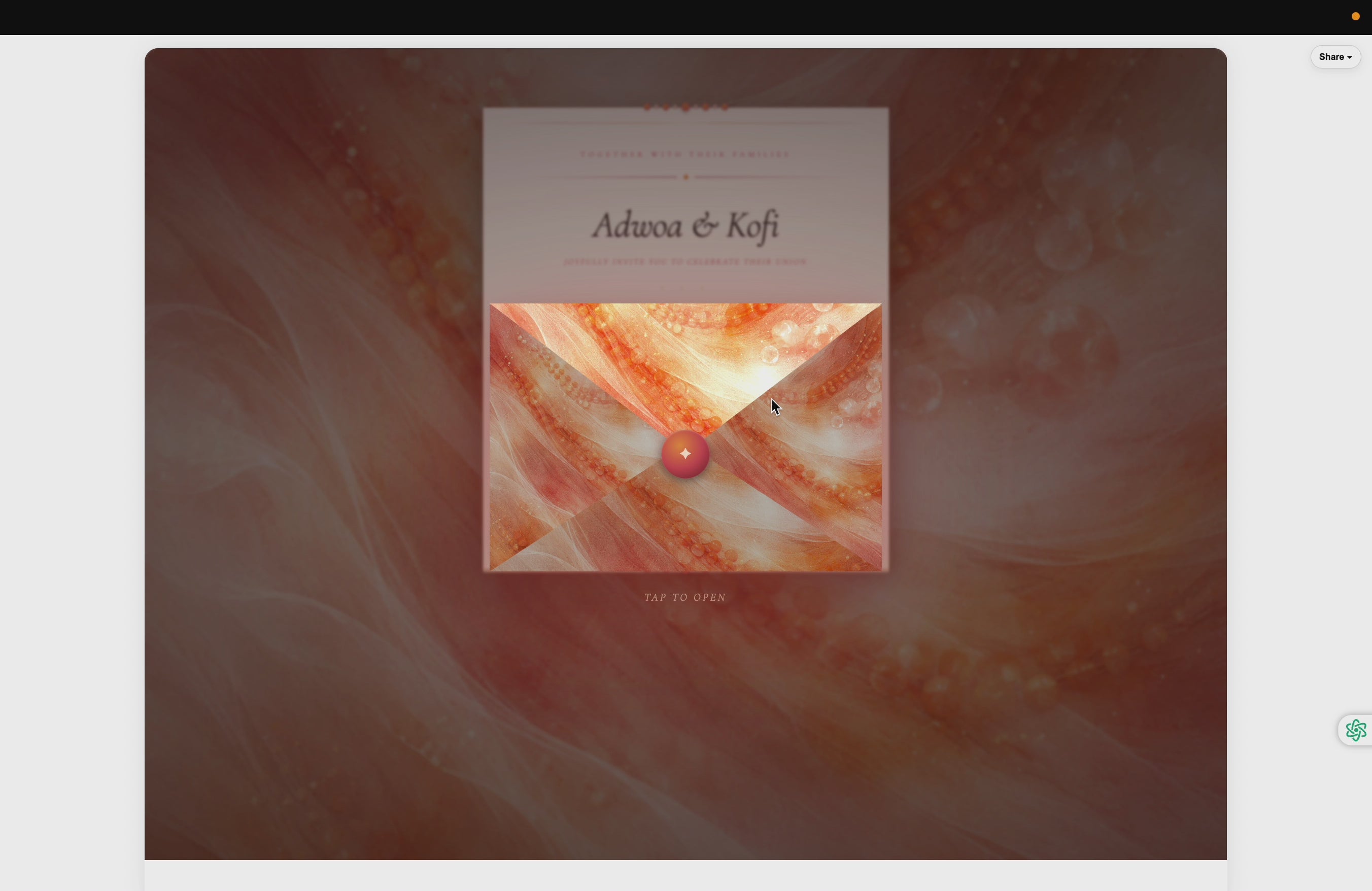 Ghanaian Inspired Wedding Invitation Suite | Cultural Celebration Template