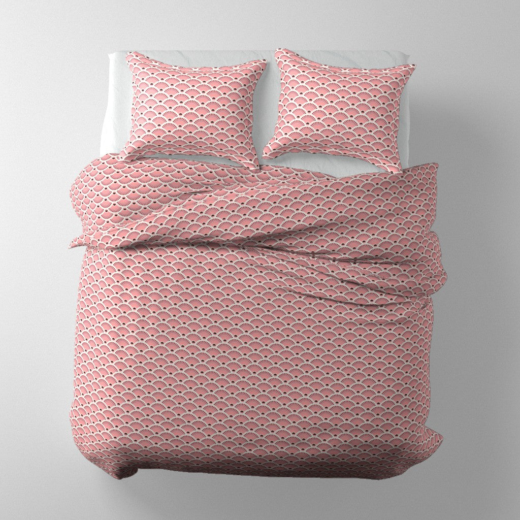 Queen Duvet Cover with shells | After the Storm at Scallop Cove