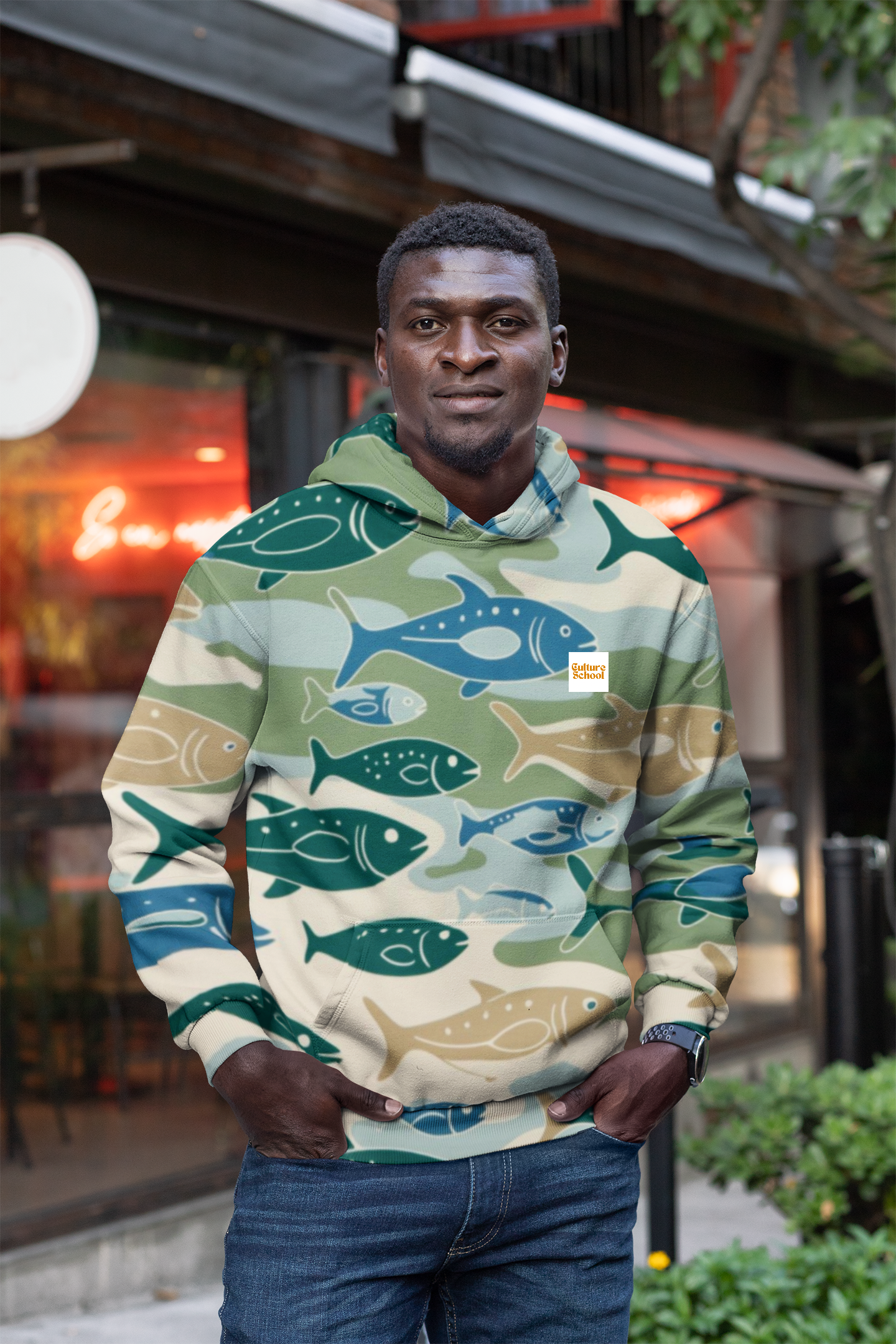 Fish-Camo Hoodie