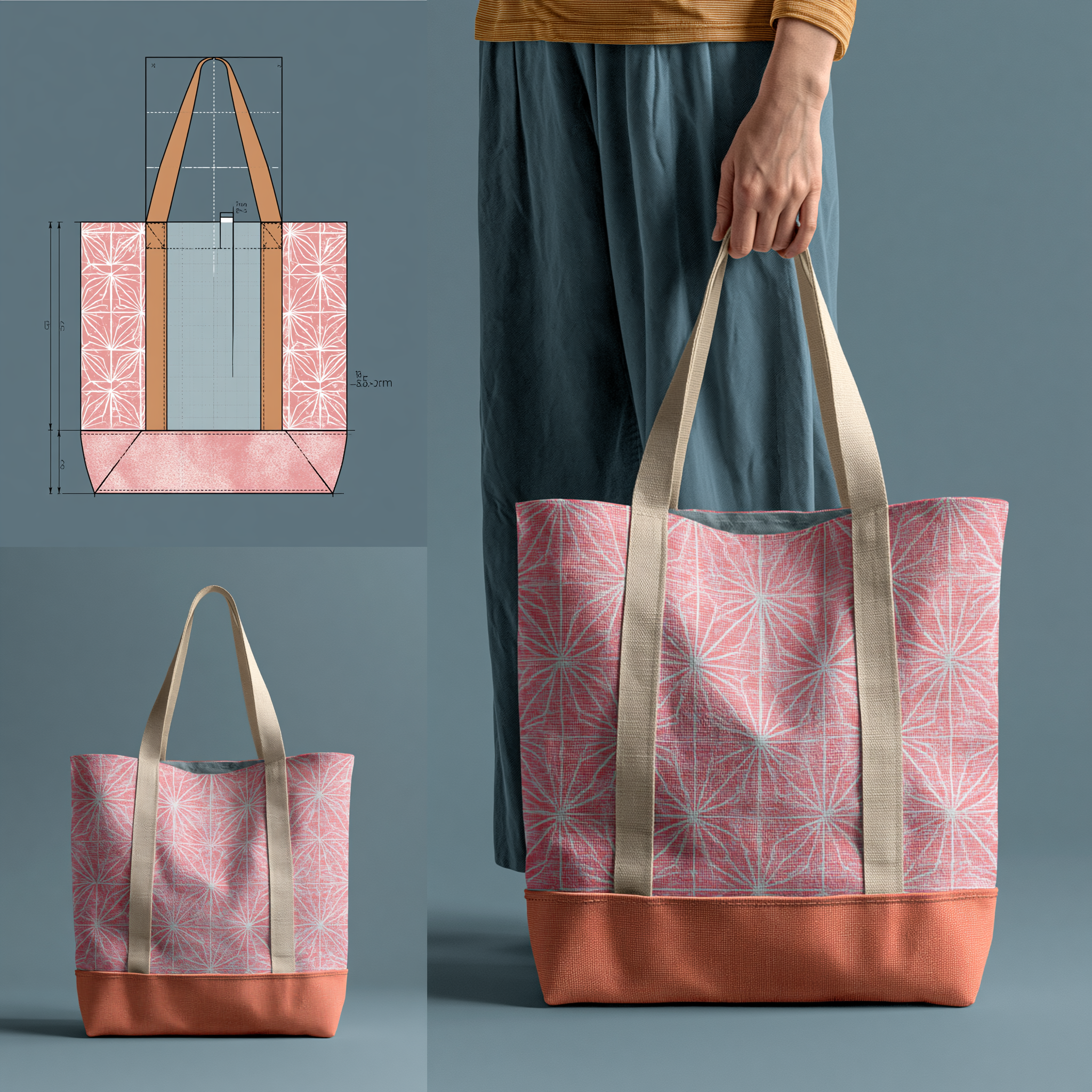 Tote Bag Sewing Pattern | PDF Download