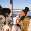 Women's Reversible Silk Bomber Jacket | Inkwell Toile Autumn